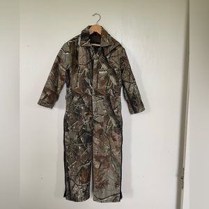 Redhead camo youth coveralls
